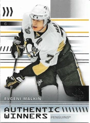 2019-20 SP Authentic Winners #AW-EM Evgeni Malkin Penguins